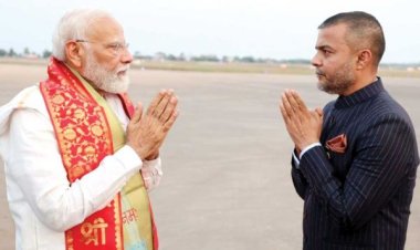 मुंदड़ा ने किया प्रधानमंत्री का आत्मीय स्वागत