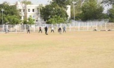 24 घंटे में पूर्ववत किया गांधी स्टेडियम मैदान