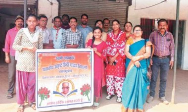 आत्मानंद विद्यालय खालेमुरवेंड में खुला प्याऊ घर