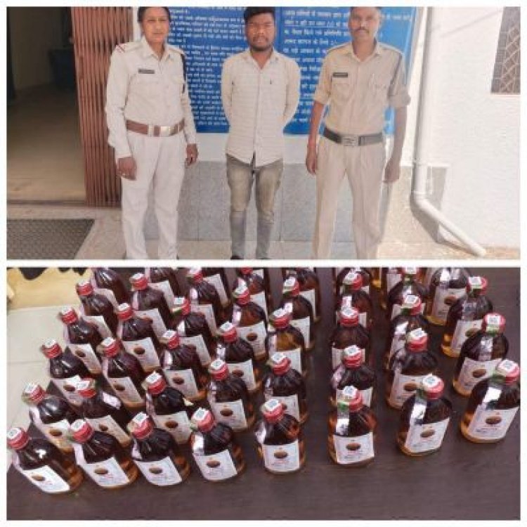 अंग्रेजी शराब की तस्करी, युवक गिरफ्तार