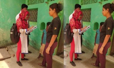 जल निगम द्वारा ग्रामीण क्षेत्रों में जल जीवन मिशन की दी जा रही जानकारी