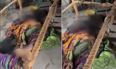 बलरामपुर जिले में हैरतअंगेज मामला, खाट पर सोरही महिला जली, जांच में जुटी पुलिस