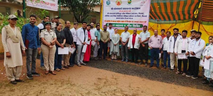 कान्हा टाइगर रिजर्व संस्थाओं द्धारा स्वास्थ्य शिविर का आयोजन