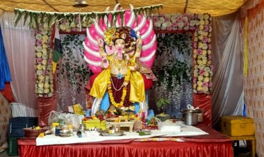 आकृति ग्रीन के रहवासियों ने बप्पा को दी भावभीनी विदाई:भक्ति और उत्साह के साथ शाहपुरा तालाब में किया प्रतिमा का विसर्जन