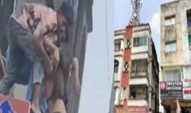 विजयनगर में एमबीए की छात्रा तीसरी मंजिल से गिरी, छात्रा को कमर और हाथों में चोट आई