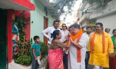 दक्षिण में भाजपा प्रत्याशी सुनील सोनी कर रहे सघन जनसंपर्क