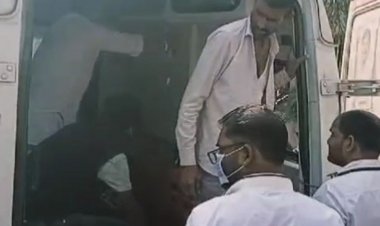 शख्स नदी में डूबा, हालत गंभीर:शाजापुर में खेत पर काम करने के दौरान नहाने उतरा था, इंदौर रेफर