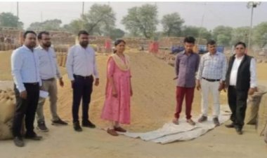 90.80 क्विंटल धान जब्त...कोचिया से मिली भगत कर पुराना मिक्स धान बेचने का मामला..