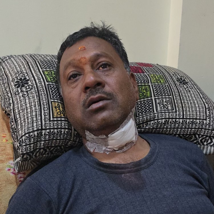 चायना डोर से कर्मचारी का गला कटा, 8 टांके:उज्जैन में जहां 3 साल पहले गई थी युवती की जान, वहीं फिर हुआ हादसा