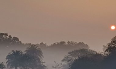 अशोकनगर में मौसम साफ, कड़ाके की ठंड का असर:दो दिन में तापमान 5.5 डिग्री गिरा; अलाव का सहारा ले रहे लोग