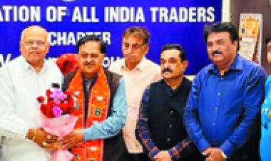 कैट ने प्रदेश चेयरमेन अमर गिदवानी को पार्षद निर्वाचन पर किया स्वागत-सम्मान