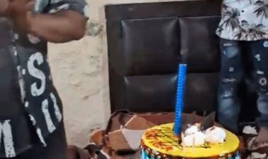 पुलिस से बचकर बाणगंगा पहुंचा तस्कर:कई थानो में है अपराध दर्ज; अवैध चाकू से कटवाया केक, VIDEO आया सामने