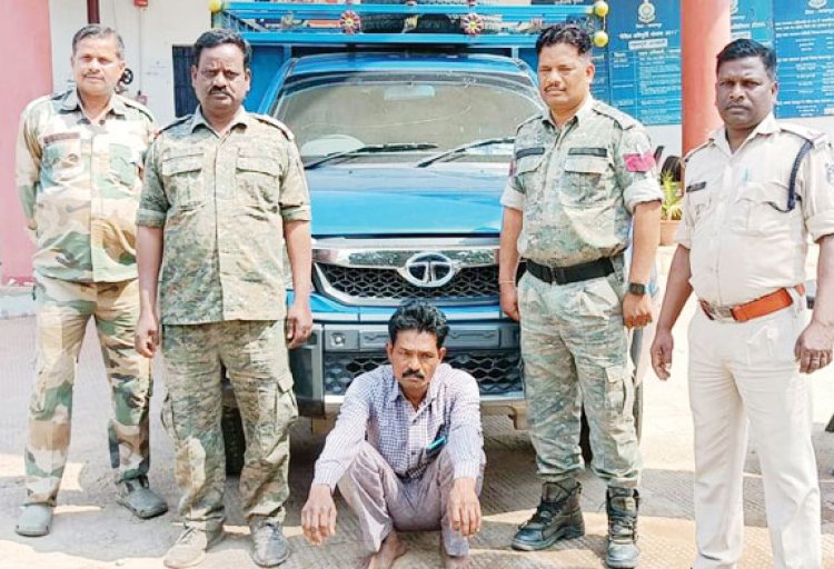 पिकअप से कोयला तस्करी, आरोपी गिरफ्तार