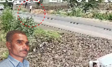 उज्जैन में तेज रफ्तार कार ने किसान को मारी टक्कर:वीडियो आया सामने; हादसे के बाद मौके फरार हुआ कार ड्राइवर