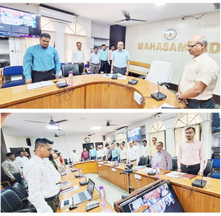 समय-सीमा की बैठक में शहीद आकाश राव को दी श्रद्धांजलि