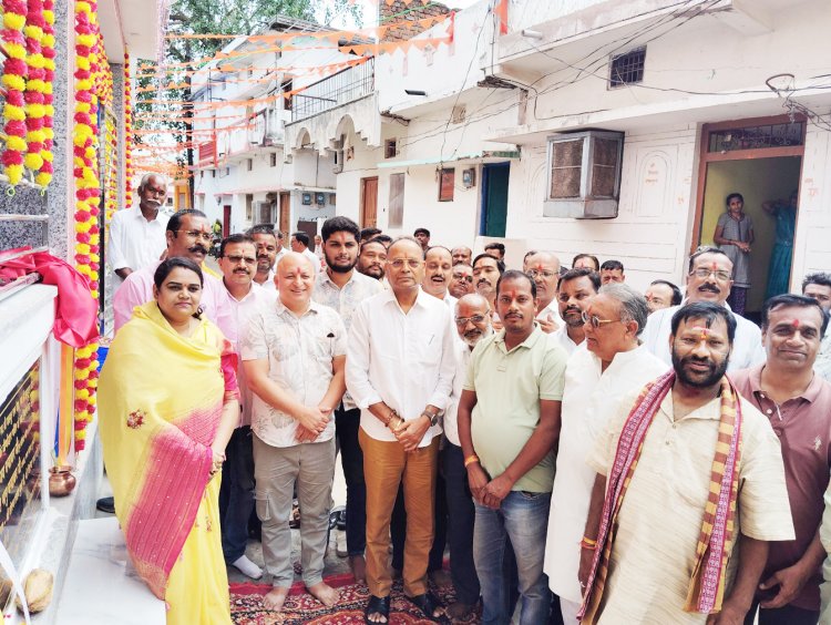 प्राचीन राधा कृष्ण मंदिर के भव्य स्वरूप का लोकार्पण