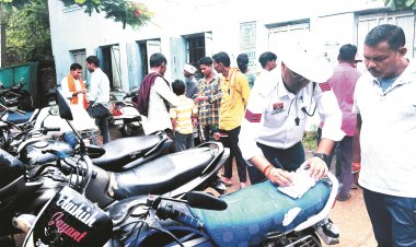 खैरागढ़ में यातायात पुलिस ने 78 वाहनों से 33 हजार लिया जुर्माना