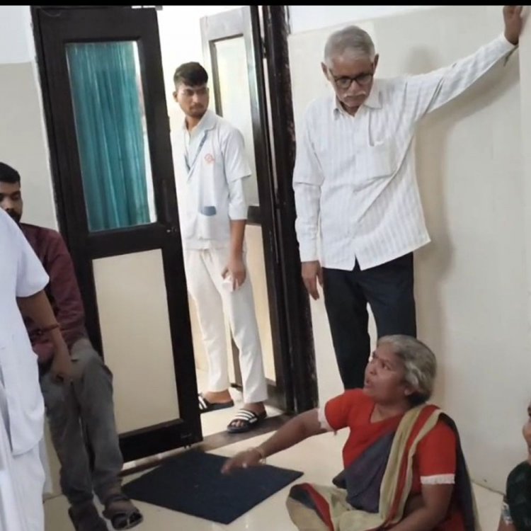 मैहर सिविल अस्पताल में नर्स से मारपीट:ओपीडी के रास्ते में मरीज को लिटाने को लेकर हुआ था विवाद, थाने में केस दर्ज