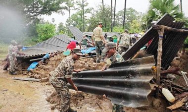 ताड़बाकड़ी में भारी बारिश से बाढ़ जैसे हालात, कई घर हुए जलमग्न