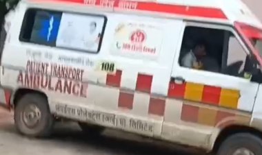 तेज रफ्तार बाइक सड़क पर पड़े पत्थर से टकराकर फिसली:बाइक सवार गंभीर रूप से घायल, सिवनी के बरघाट गांव बरघाट गांव में हादसा